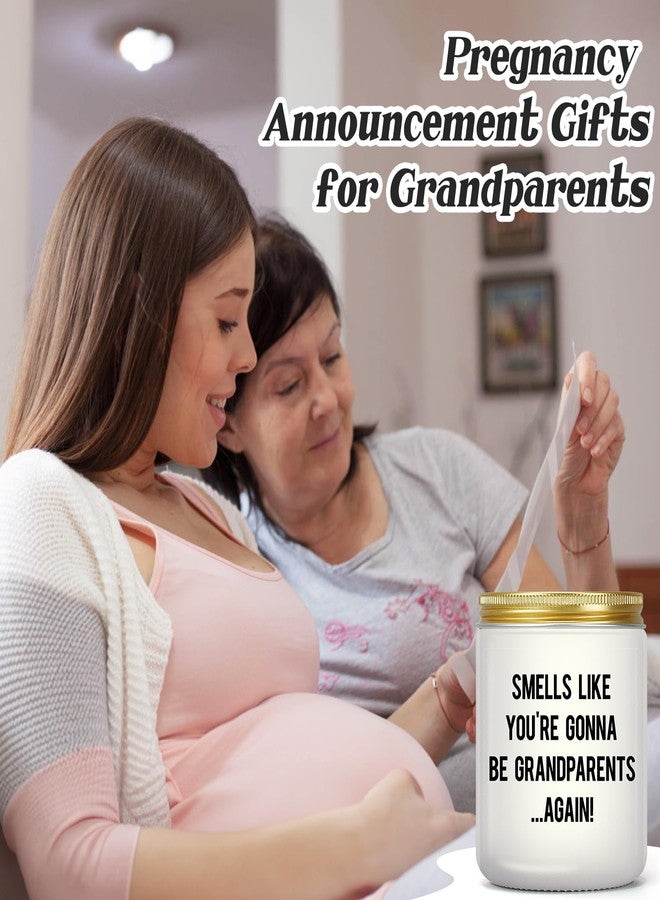 PARDIEUR Pregnancy Announcement Gifts for Grandparents, Funny Baby Reveal Gift, Grandparents Again Gifts, Pregnancy Reveal Idea, Promoted to Grandma & Grandpa Gifts, Grandparents To Be, Lavender Scented Candle - Image 2